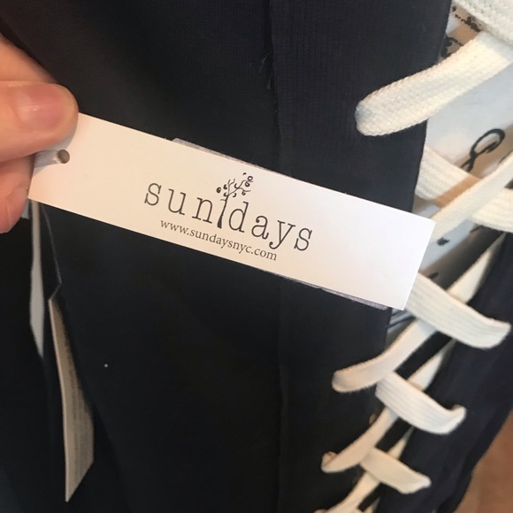 🆕Sunday’s Navy Blue w/ Lace-up Detail - Picture 2 of 7